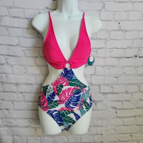 Decree Women's Monokini One Piece Swimsuit Juniors Size: Small. NWT - Picture 5 of 6